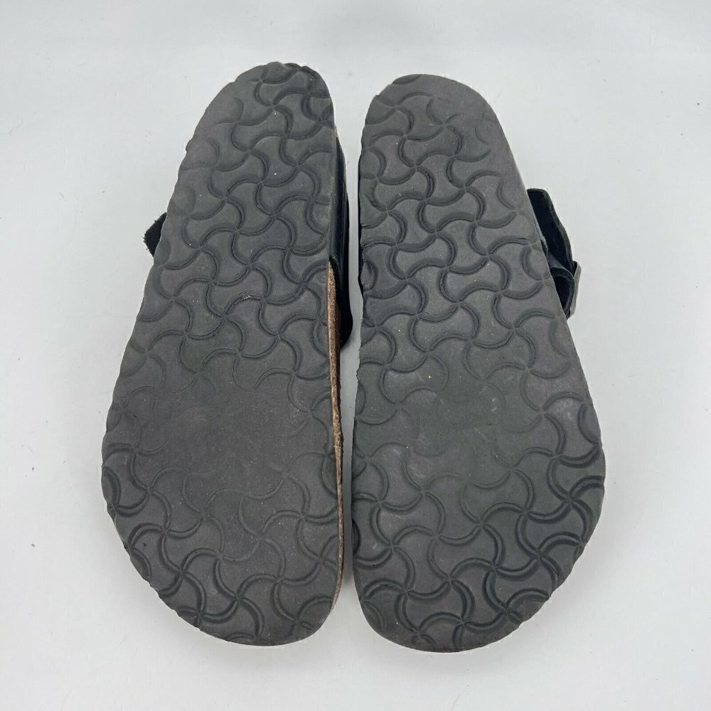 Birkenstock Gizeh Women Size 40 Black Birko-Flor T Strap Thong Leather Sandal - Picture 10 of 11